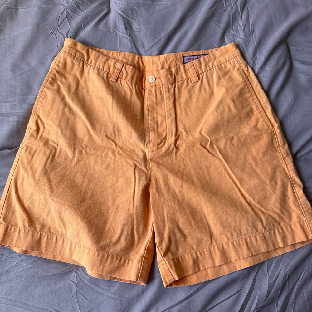 Vineyard Vines Men's Peach Flat Front Shorts